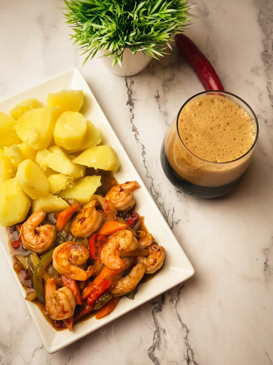 Peppered shrimp